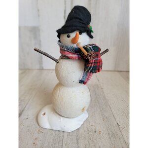 Byers Choice AS IS caroler snowman‎ Xmas figure vintage decor pipe
